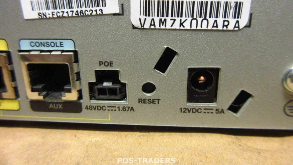 Cisco 887VA  887VA-K9 Router VDSL2/ADSL2 ISR IPSec G2 VPN PoE EXCL PSU - Bild 2 von 2