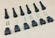 Bosch EV1 Style Fuel Injector Connector w/Terminals and Boots (6 Cyl pack)