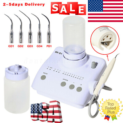 Dental Ultrasonic Piezo Scaler +Handpiece 2*Bottles Fit DTE SATELEC Cavitron D1
