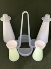 TUPPERWARE IMPRESSIONS Caddy Set Oil Vinegar Salt Pepper Purple Lilac Vintage — photo 5