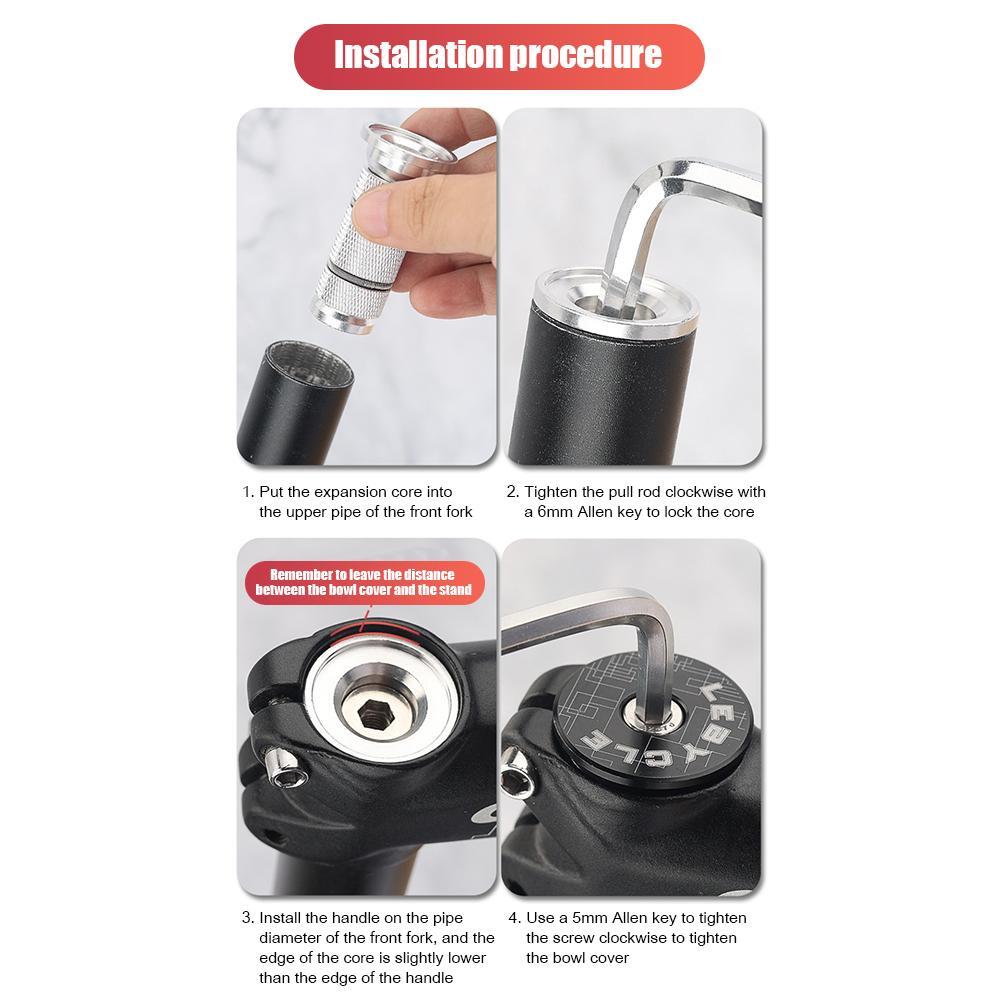 Mountain Road Bike Headset Expander Stem Top Cap Compression Plug Star