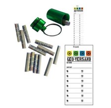 10 Waterproof Log Strips Geocaching Logbook MICNO's MICro naNO Film Canisters