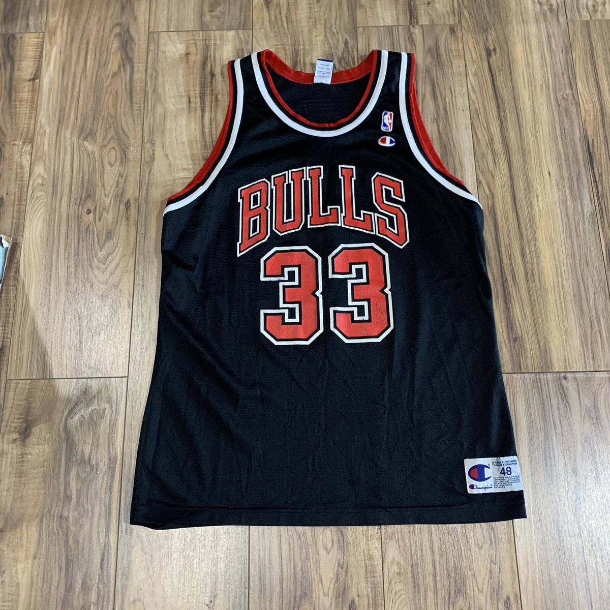 Vintage Champion Brand Chicago Bulls Scottie Pippen Jersey Size