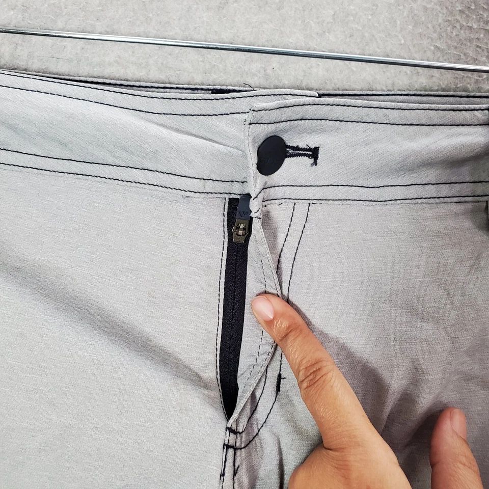 Adidas Hombres Traje de Baño 34 Gris Híbrido Natación Corto Exterior Playa Bolsillos con Cremallera Foto 4 de 4