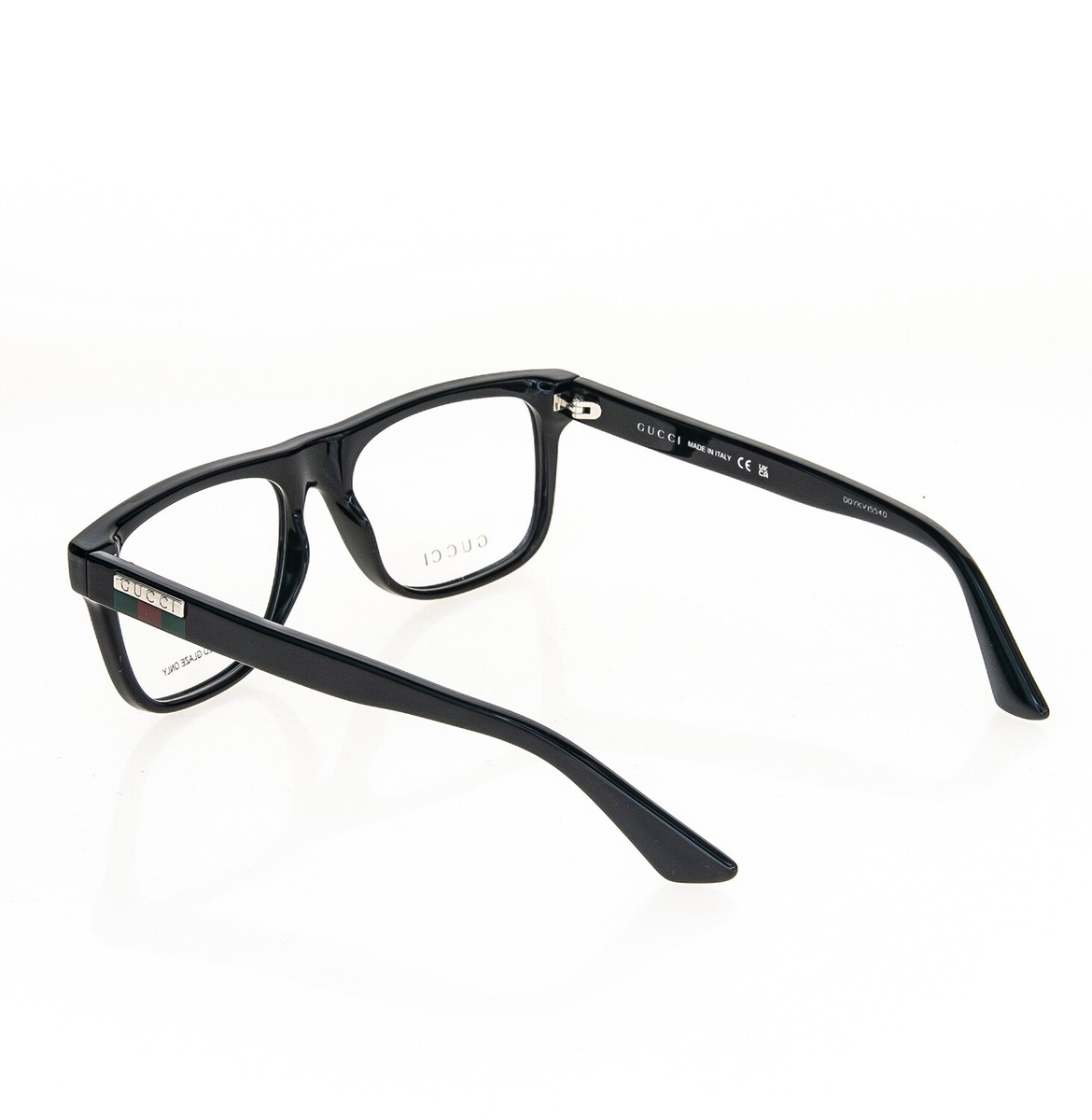 GUCCI メガネ GUCCI 1117 Black Web Stripe Plaque Eyeglasses 56mm GG1117 Optical