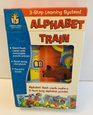 Alphabet Train Cards - Alphabet Flash Cards/Puzzle - A 3-Step Learning System!