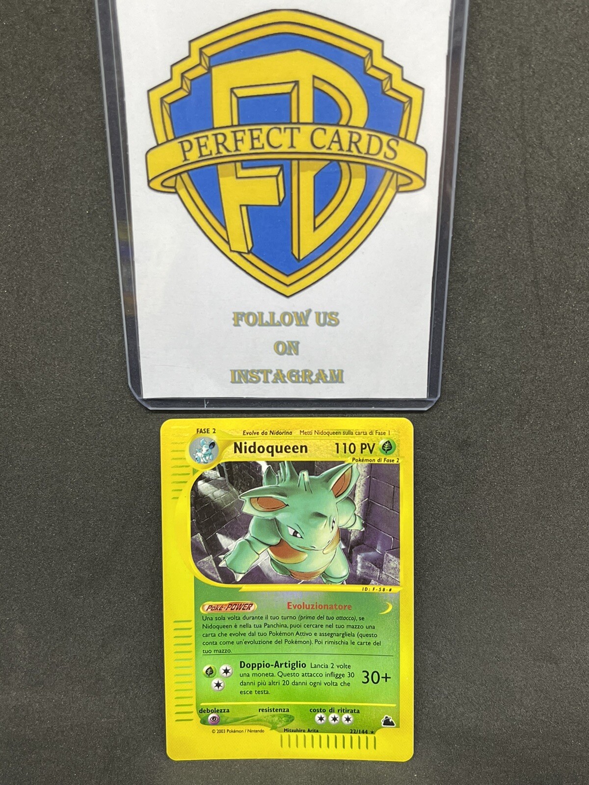POKÉMON SKYRIDGE NIDOQUEEN REVERSE 22/144 NM ITA