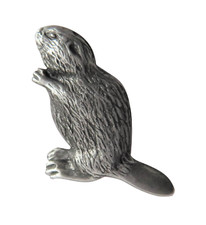 Beaver Pewter Pin Badge
