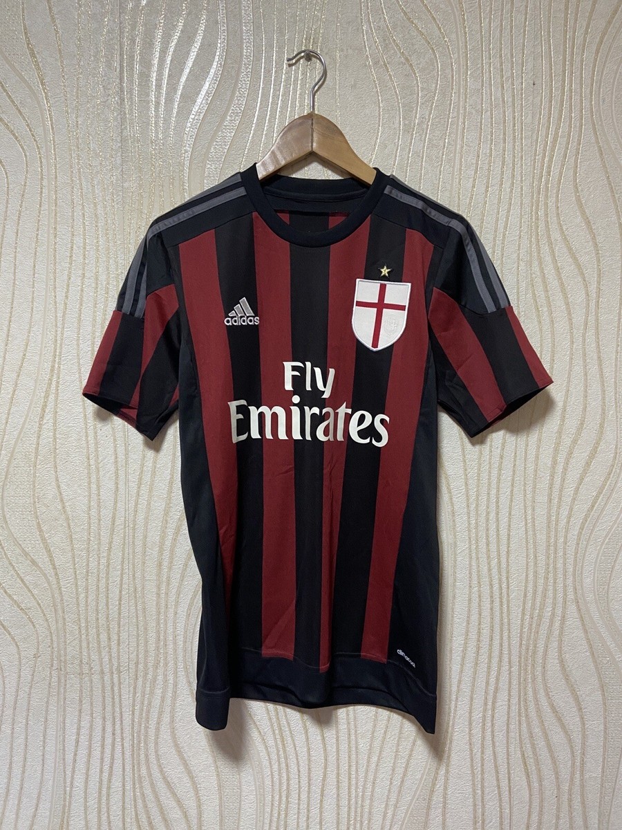 【最終値下げ】 original sporty&rich サッカー MILAN 2015 2016 HOME FOOTBALL SHIRT SOCCER JERSEY ADIDAS S11836 sz