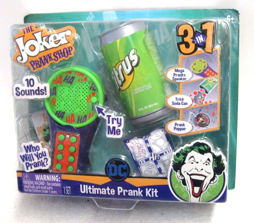 2019 DC COMICS JOKER PRANK SHOP SET NEW IN BOX FART SOUND BOX
