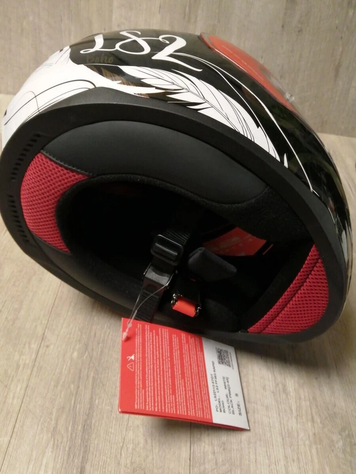 Motorradhelm LS2, Integraler Motorradhelm Rapid Boho White Black Pink, S - Bild 4 von 4