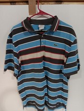 Lacoste Sport Striped Polo Mens Size 8 Classic Stripped Pattern Awesome Colors
