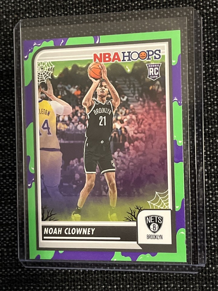202324 Panini Haunted Hoops Slime 243 Noah Clowney RC Brooklyn Nets