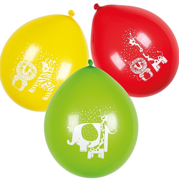 Luftballons Safari Party Wilde Tiere Afrika 6 StüCk Party-Deko Kindergeburtstag-image