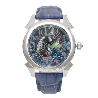 Ed Hardy Revolution 46mm Black Dial Steel Quartz Mens Watch RE-PT