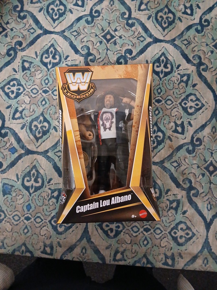 CAPTAIN LOU ALBANO  WWE Mattel Elite Legends Series 22 Action Figure Toy