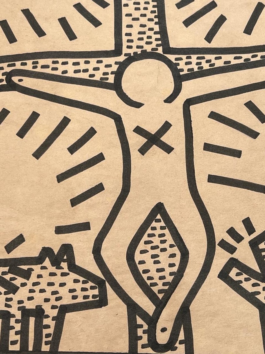 希少カタログ1983 Keith Haring 12-STICKER Gallery 98 | Keith Haring, Lucky Strike Advertisement, Card