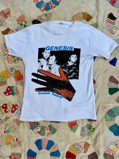 Vintage 80s Genesis Tour Tee 1987 Invisible Touch Phil Collins Live Small