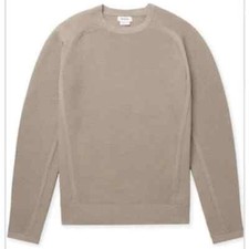 Suéter Pullover Brady Engineered Tejido Cuello Redondo Piel de Elefante Marrón/Gris Mediano