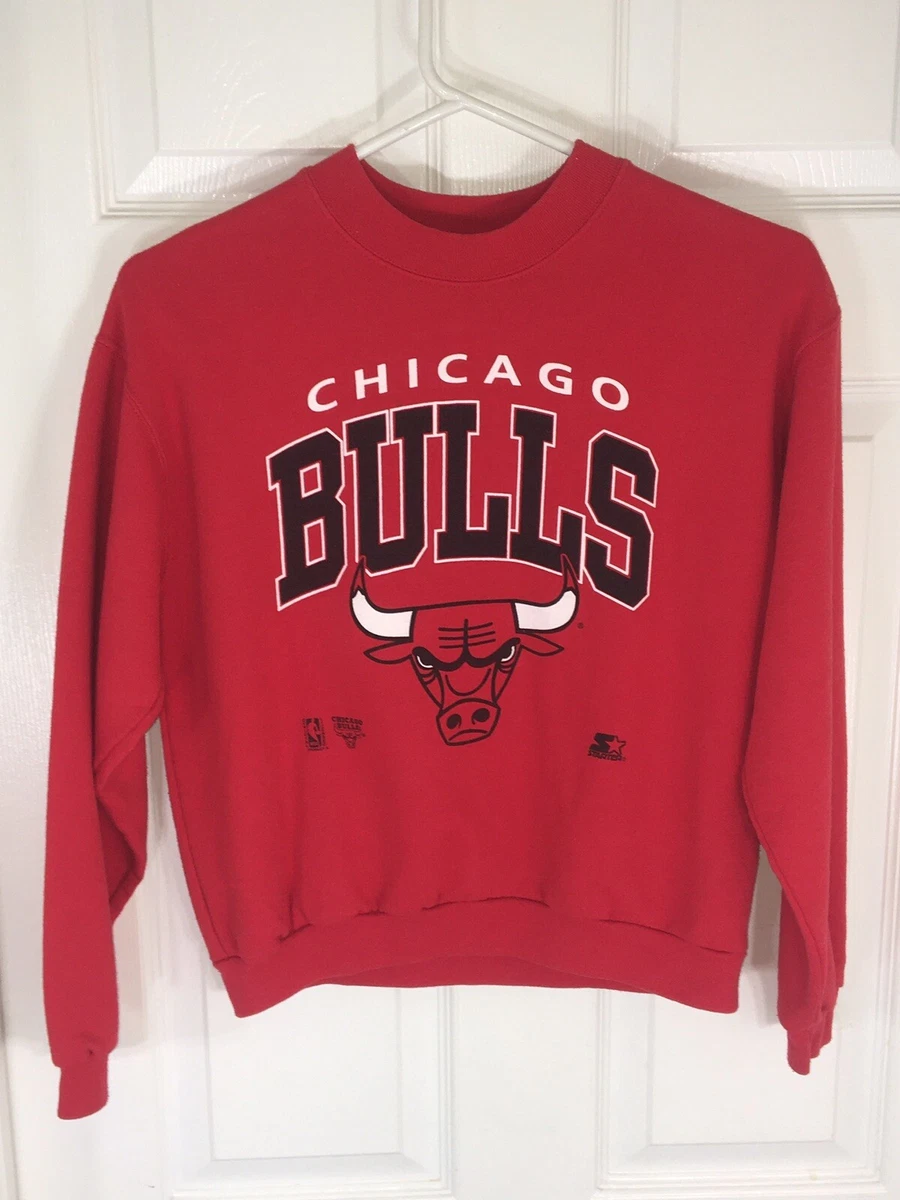 Starter CHICAGO BULLS SWEATSHIRT Crewneck Youth Vintage 90's Championship  Era | eBay