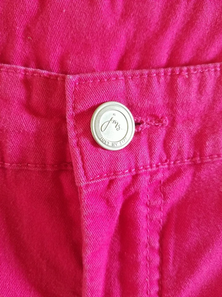 Just My Size JMS Shorts Jeans Women 20W 39×12 Pink Stretch Elastic Casual #723 - Image 4 of 4