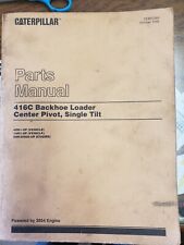 Caterpillar 416C backhoe loader parts manual set center pivot parallel