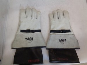 WHITE LPBC-12 SIZE 11 WELDING-ARV GLOVES INCLUDES INCERTS