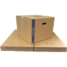 10 - Pack Large Cardboard Moving Boxes 20x20x15 32 ECT With Handles