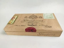 Schimmelpenninck V.S.O.P. Holland Made Hinged Wood Cigar Box Corona Deluxe