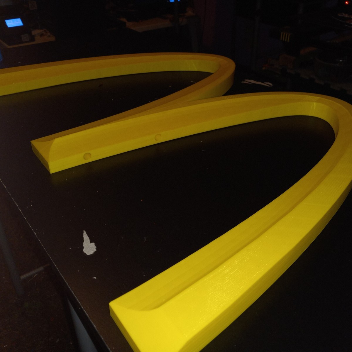 McDonald's Big “M” 3D Advertising Sign Golden Arches 25 Inch