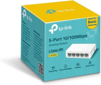 TP-LINK LS1005 LiteWave 5-Port Netzwerk Gigabit Switch, weiss