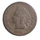 1874 FULL DATE Indian Head Cent Penny ABOUT GOOD