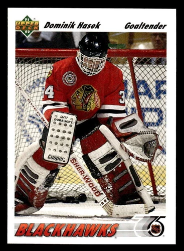 1991 Upper Deck Dominik Hasek Rookie Chicago Blackhawks #335a EX-MT+ XX1620