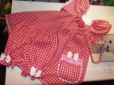 3pc Bloomer set Vintage Fabric Party Day Ruffles Summer gingham check Size 4t