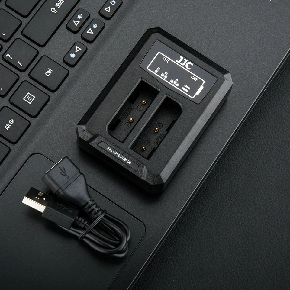 Зарядное устройство двойное USB подходит для NP-95 для Fujifilm X30 X100T X100S X100 X-S1 F30 - Изображение 2 из 4