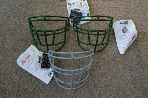 LOT OF 3  Adams Football Helmet Facemask/Faceguard A2000 With Hardware