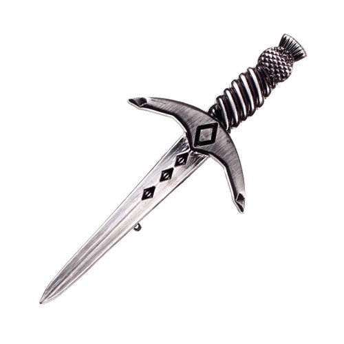 new tartan republic thistle pommel kilt pin and blade - choice
