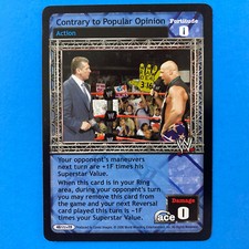 2006 WWE Raw Deal CCG Contrary to Popular Opinion 48 Kurt Angle Vince McMahon