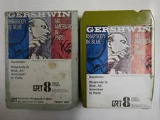 8 track cartridge + slip case GERSHWIN rhapsody in blue / american  NOT SERVICED