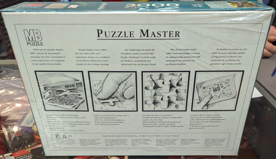 MB Puzzle 3000 PEZZI - Panorami - Cascata nel Bosco - 1992 - NUOVO - Immagine 2 di 3