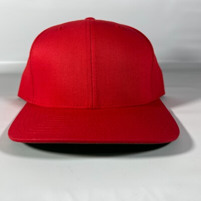Vintage Pacific Headwear Blank Trucker Hat Red Pro-Model Cap 302C New NOS