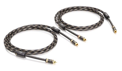Viablue -NF-S1 Silver- HighEnd Cinchkabel - 4-fach geschirmt -T8 Stecker- Cobra