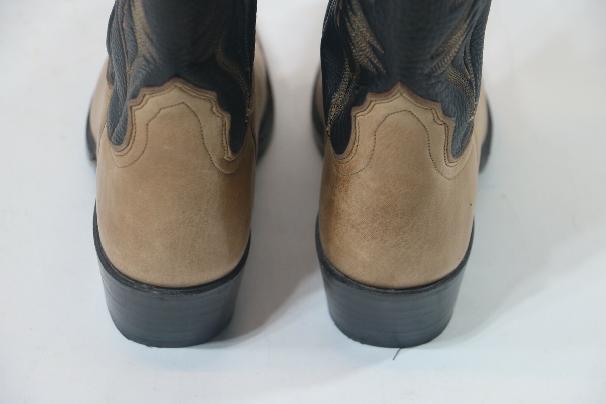 LUCCHESE 2000 Two Tone Cowboy Boots T3503J4 9 B Dark  display picture 3