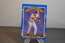Barry Bonds 1990 Leaf Donruss Diamond Kings Baseball Card #4 border yellow mlb