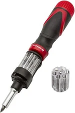 Professional Autoloader 12in1 Multibit Ratcheting Screwdriver tpalx Red
