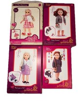 New Lot 4 Our Generation Deluxe 18  Doll Outfit Dress Shoes Purse Coat Jewelry