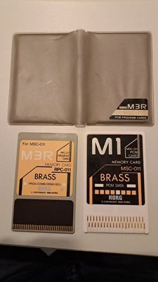 Korg M3R MSC-011/RPC-011 BRASS Program Card +  Memory Card