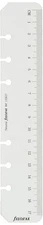 Filofax Personal Transparent Ruler Page Marker Six Hole Imperial Metric Measu...