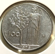 1976  Italy  100 lire  Coin - KM#96.1 - Combined Shipping - (IN#16477)