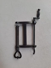 Antique Steel Gunmetal Sewing Thread Ribbon Winding Clamp Tool